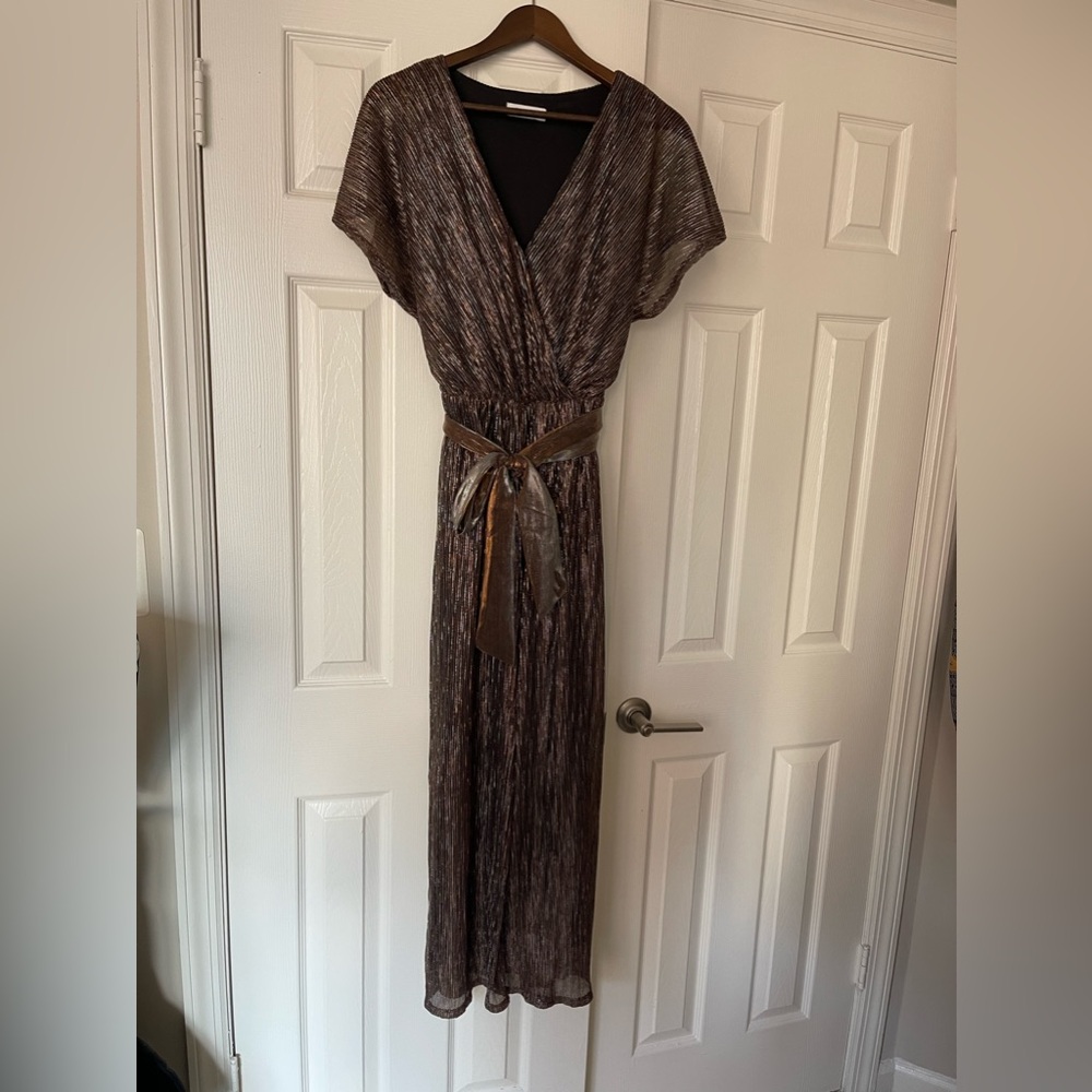 All in Favor Shimmer Jumpsuit MEDIUM